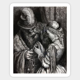 Bluebeard - Gustave Dore Sticker